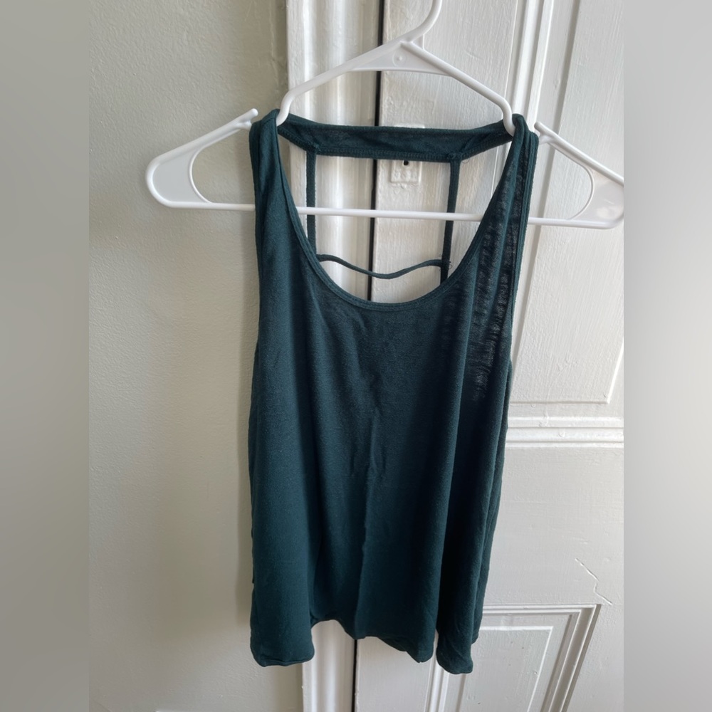 Dark Green Yoga Tank